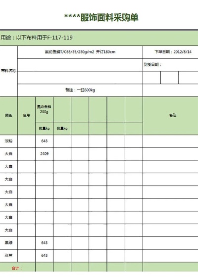 家纺面料采购明细怎么写（家纺面料供应商）