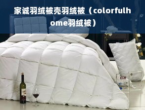 家诚羽绒被壳羽绒被（colorfulhome羽绒被）