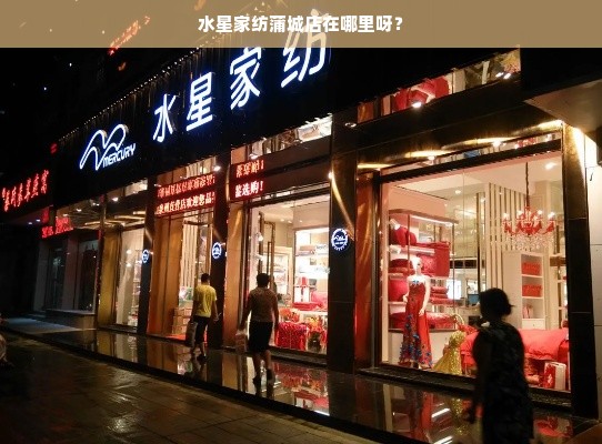 水星家纺蒲城店在哪里呀？