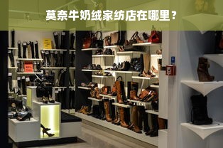 莫奈牛奶绒家纺店在哪里？