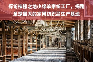 探访神秘之地小绵羊家纺工厂，揭秘全球最大的家用纺织品生产基地