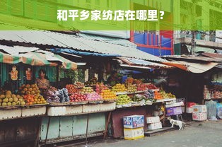 和平乡家纺店在哪里？