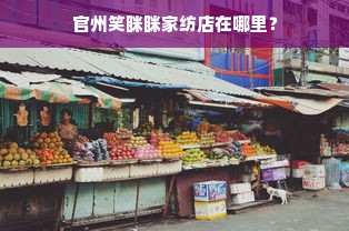 官州笑眯眯家纺店在哪里？