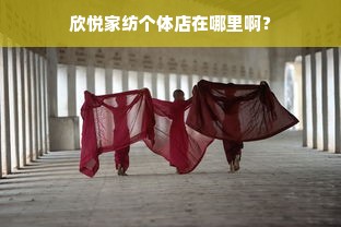 欣悦家纺个体店在哪里啊？