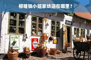 柳疃镇小妞家纺店在哪里？