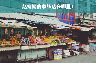 赵姥姥的家纺店在哪里？