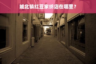 城北镇红豆家纺店在哪里？