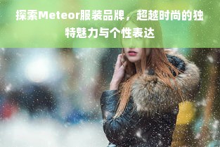 探索Meteor服装品牌，超越时尚的独特魅力与个性表达