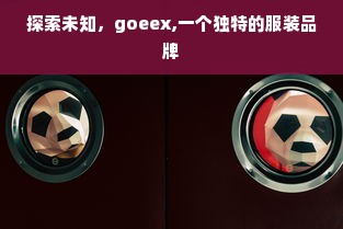 探索未知，goeex,一个独特的服装品牌