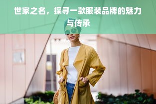 世家之名，探寻一款服装品牌的魅力与传承