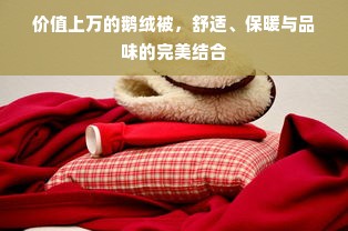 价值上万的鹅绒被，舒适、保暖与品味的完美结合