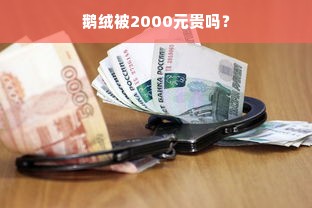 鹅绒被2000元贵吗？