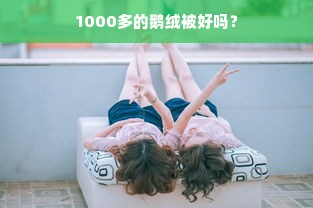 1000多的鹅绒被好吗？