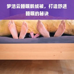 梦洁云睡眠鹅绒被，打造舒适睡眠的秘诀