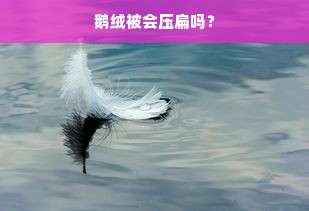 鹅绒被会压扁吗？