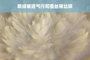 鹅绒被透气行和蚕丝被比较