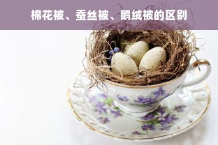 棉花被、蚕丝被、鹅绒被的区别