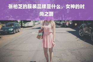 张柏芝的服装品牌是什么，女神的时尚之路