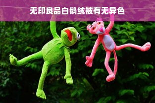 无印良品白鹅绒被有无异色