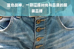 蓝色战神，一款征服时尚与品质的服装品牌