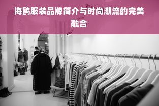 海鸥服装品牌简介与时尚潮流的完美融合