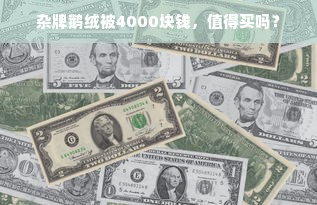 杂牌鹅绒被4000块钱，值得买吗？