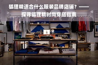 狐狸精适合什么服装品牌店铺？——探寻狐狸精时尚穿搭指南