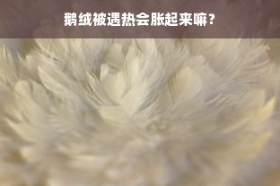 鹅绒被遇热会胀起来嘛？