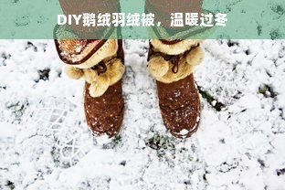 DIY鹅绒羽绒被，温暖过冬