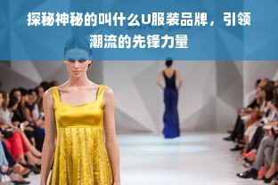 探秘神秘的叫什么U服装品牌，引领潮流的先锋力量