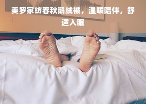 美罗家纺春秋鹅绒被，温暖陪伴，舒适入眠