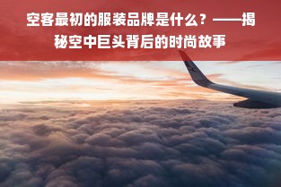 空客最初的服装品牌是什么？——揭秘空中巨头背后的时尚故事