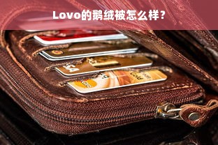 Lovo的鹅绒被怎么样？