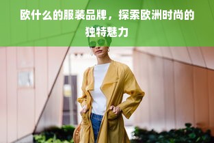 欧什么的服装品牌，探索欧洲时尚的独特魅力