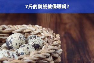 7斤的鹅绒被保暖吗？