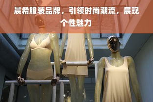 晨希服装品牌，引领时尚潮流，展现个性魅力