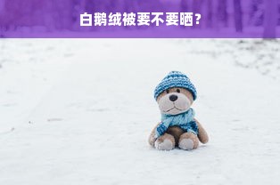 白鹅绒被要不要晒？