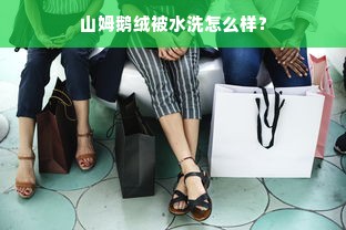 山姆鹅绒被水洗怎么样？