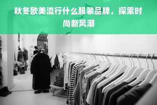 秋冬欧美流行什么服装品牌，探索时尚新风潮