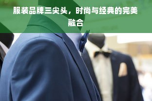 服装品牌三尖头，时尚与经典的完美融合