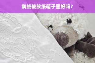 鹅绒被放纸箱子里好吗？