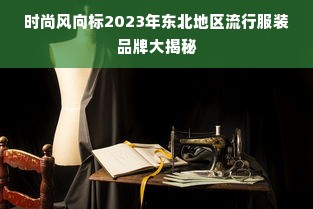 时尚风向标2023年东北地区流行服装品牌大揭秘