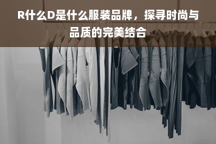 R什么D是什么服装品牌，探寻时尚与品质的完美结合