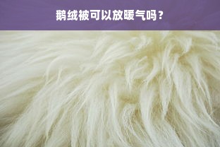 鹅绒被可以放暖气吗？