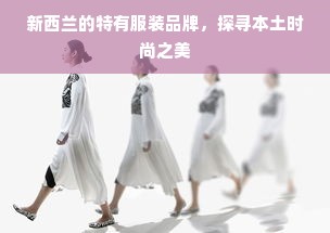 新西兰的特有服装品牌，探寻本土时尚之美