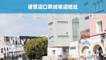 诸暨店口鹅绒被店地址