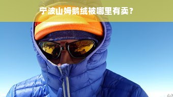 宁波山姆鹅绒被哪里有卖？