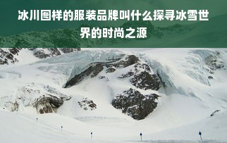 冰川图样的服装品牌叫什么探寻冰雪世界的时尚之源