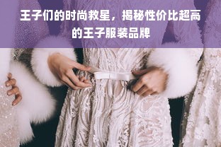 王子们的时尚救星，揭秘性价比超高的王子服装品牌