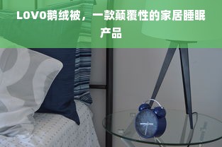 L0V0鹅绒被，一款颠覆性的家居睡眠产品